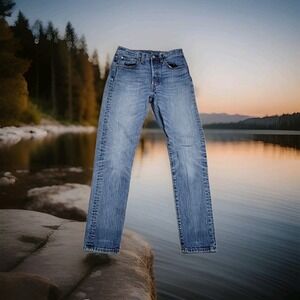 👖Levi's 501 Jeans Womens 501s Skinny High-Rise Button Fly Stretch Denim 26x29